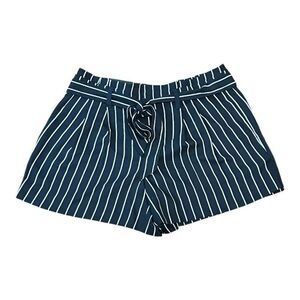 Banana Republic NWT High Waist Blue and White Pin-Striped 4” Shorts size 8